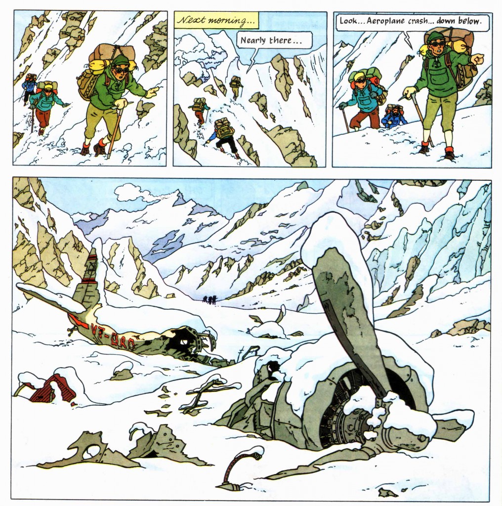 Tintin plane wreck