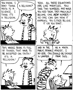 Calvin Hobbes math atheist