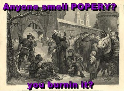 LOL Luther burning papal bull